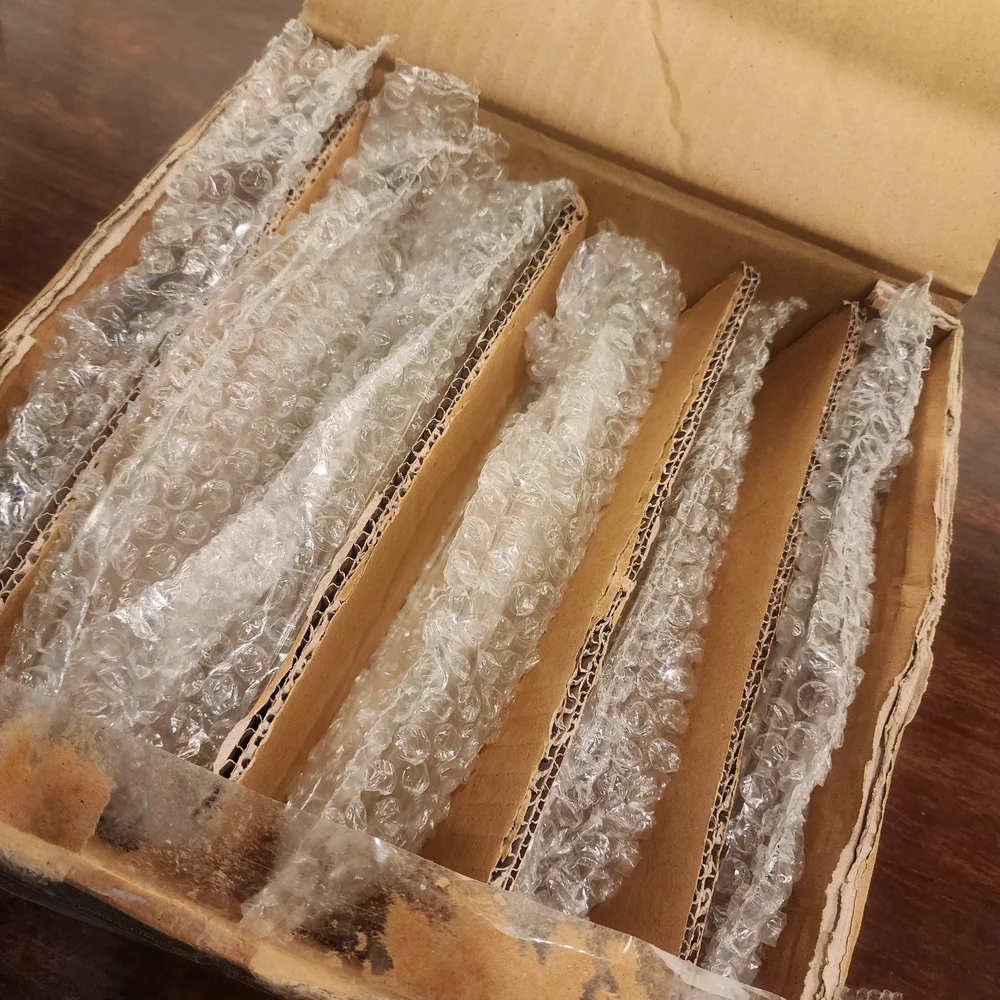 Crate&Barrel Clear Glass Corn Cob Plates
